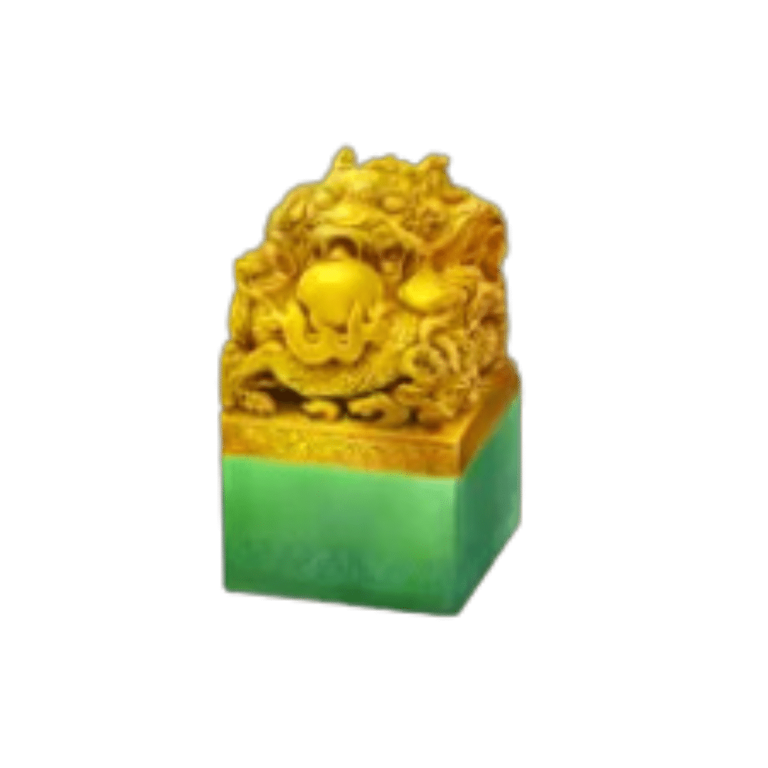 Three Kingdoms 2 - สัญลักษณ์ รูปปั้นสีทอง